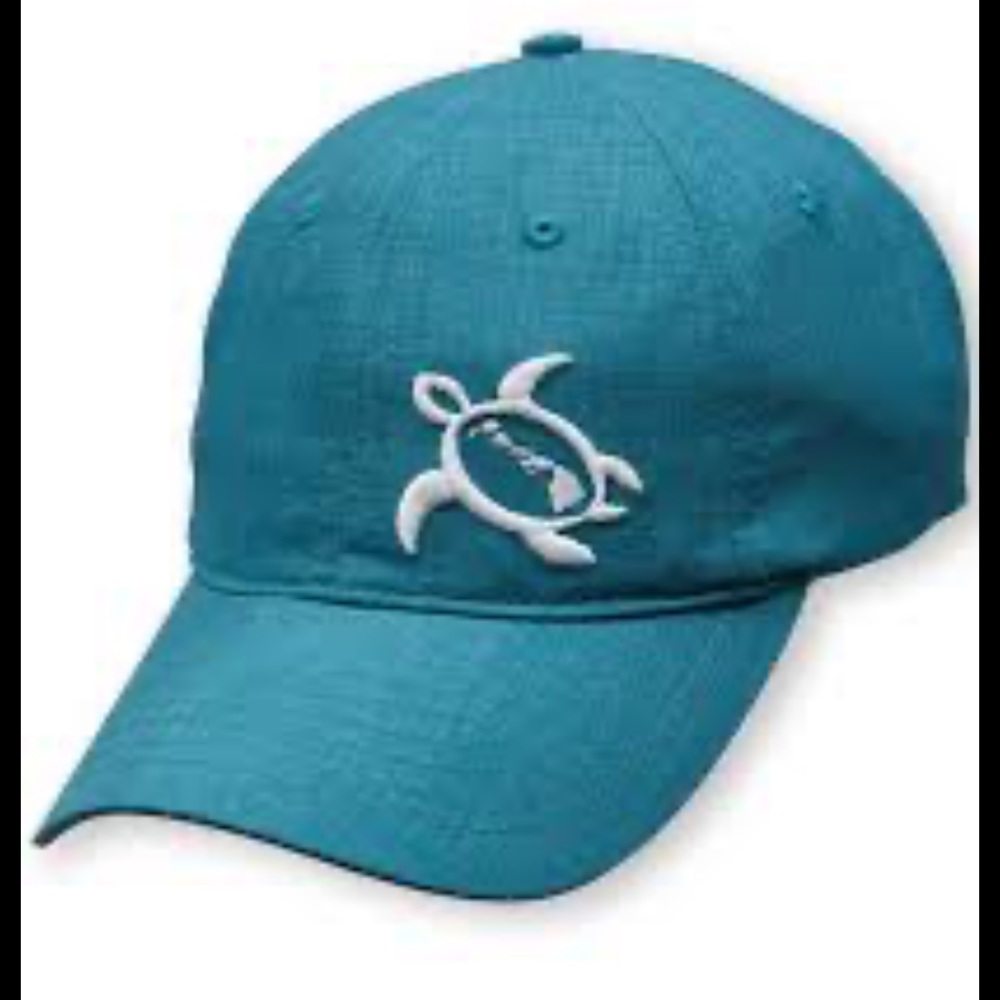 Crazy Shirts Hawaii Sea Turtle Hat Blue White Performance Swim Surf